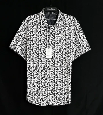 Robert Graham THERON 2XL Classic Fit Short Sleeve Shirt NWT $188 FREESHIP XXL - Image 1 of 4