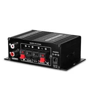 AK270 Power Digital Amplifier 2 Channel HIFI Mini Stereo Audio USB FM Home Car - Picture 1 of 8