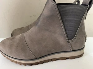 Sorel "Harlow" hellbraune Leder-Chelsea-Stiefelette NL4333-052 Damengröße 8 - Bild 1 von 11