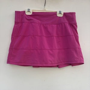 Lululemon Pace Rival Skirt 8 Pink Ruffled A Line Athletic  - Picture 1 of 5