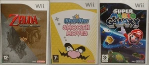 GAMES : LEGEND OF ZELDA, SUPER MARIO GALAXY, SMOOTH MOVES FOR THE WII (DELC) - Picture 1 of 1