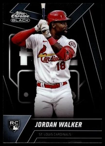 2023 Topps CHROME BLACK JORDAN WALKER ROOKIE DESIGN VARIATION #65 CARDINALS RC - Picture 1 of 2