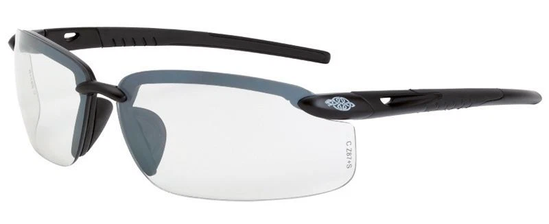 Crossfire ES5 Safety Glasses with Shiny Pearl Gray Frame and Clear Lens - Image 1 of 1