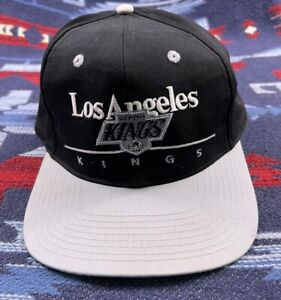 Vintage 90s Los Angeles Kings NHL Twins Enterprise NHL SnapBack Hat Rare