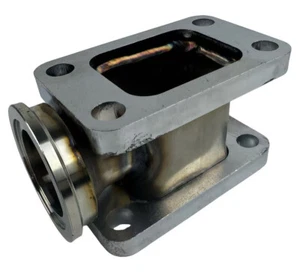 High Temp Steel T3 Turbo Adapter with 44mm WG Flange Boost Control for Tial MVR - Picture 1 of 15
