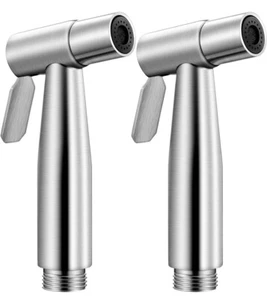 2 Stück Bidet WC Sprühkopf Edelstahl Handbidet Sprühgerät Clo... - Bild 1 von 7