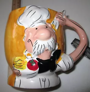 2004 Encore Relief Hand-painted French Chef Mug Cup - Picture 1 of 7