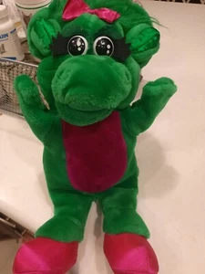 Peluche vintage de 15" Baby Bop Barney 1992 marioneta dinosaurio peluche - Imagen 1 de 5