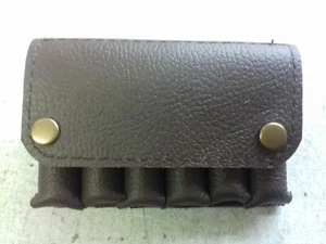 AA Batterie Geldbörse. Platz für 6 AA Batterien. Braunes Echtleder. Mit Gürtelschlaufe. - Bild 1 von 5