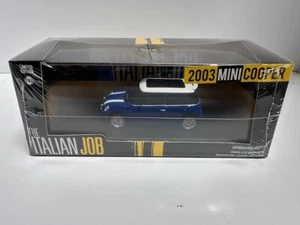 1/43 - The Italian Job (2003) 2003 Mini Cooper - Boîte abîmée bleue et blanche - Photo 1/6