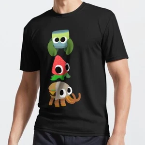 Camiseta activa MÁS POPULAR Bugsnax (Bunger, Strabby & Pinkle) divertida hamburguesa humor - Imagen 1 de 3