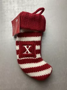 Wondershop Mini Medias de Navidad Roja Blanca a Rayas Letra X Tejida (M07) - Imagen 1 de 6