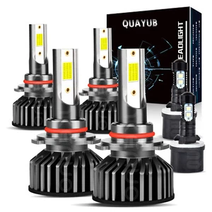For GMC Envoy 2002-2009 Combo 6x 6000K Brightest LED Headlights Fog Bulbs Kit - Picture 1 of 22