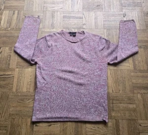 Vintage 1990s DKNY Donna Karan Mens Sweater Multicolor Round Neck Sz M Rare - Picture 1 of 9