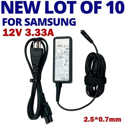 NEW LOT 10 GENUINE SAMSUNG Chromebook Charger 40W 12V 3.33A Adapter A12-040N1A - Image 1 of 4