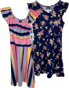 Pink & Violet Girls Dresses 2Pc. - Picture 1 of 2