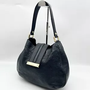 Gucci Handbag Hobo Shoulder bag GG Guccisima Leather Black 233608 213048 Auth - Picture 1 of 22