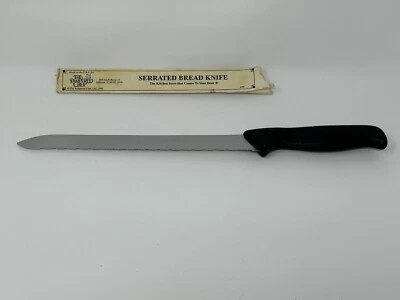 Cuchillo de pan dentado The Pampered Chef 9" acero inoxidable vintage 1995 usado en excelente estado Foto 1 de 4