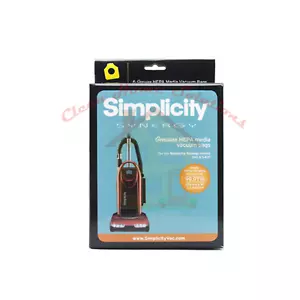 Simplicity Genuine Synergy S40, S40P Hepa VacuumBags-6pk #SPH-6 - Picture 1 of 1