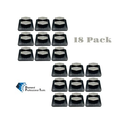 Discos de molienda de 18 piezas para amoladora de hormigón Husqvarna serie PG Soft Bond 30 granos Foto 1 de 4