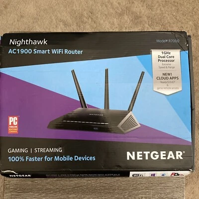 NETGEAR Nighthawk AC1900 Model R7000 Smart Wi Fi Router   - Image 1 of 4