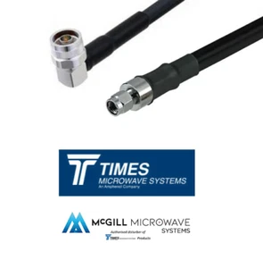 LMR-600 N Male Right Angle - SMA male Times Microwave Coaxial Cable Assembly - Picture 1 of 5