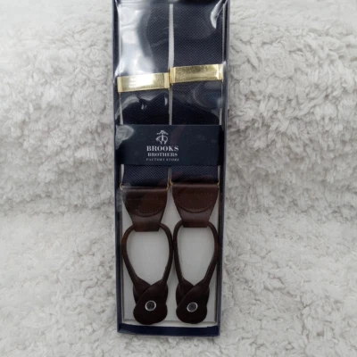 Tirantes Brooks Brothers Tirantes Cuero Azul Marino Marrón Talla Única Foto 1 de 3