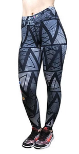 Womens Compression Base Layers Long Leggings Elasticated Waist Gym Yoga Training - Picture 1 of 4
