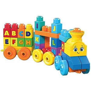Mega Bloks First Builders ABC Musical Train 50-piece Big Building Blocks Toy Set - Picture 1 of 3