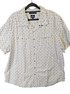 Old Navy Western Shirt Men sz XXXL Pearl Snap Southwestern Pockets Rodeo Cowboy - Picture 1 of 15
