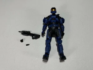 Halo Reach McFarlane Toys Spartan Mark Mk V Series 4 Figure Blue 100% COMPLETE - Picture 1 of 10