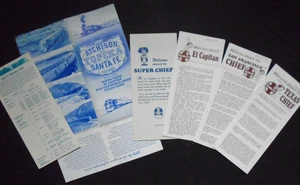 1971 ATCHISON TOPEKA SANTA FE FERROVIA brochure pieghevole contenuto originale RARA - Foto 1 di 13