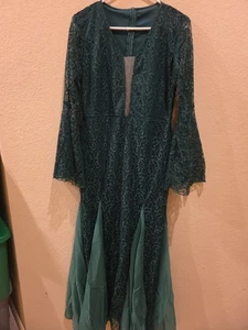 Langes Abendkleid grün Spitze Größe 2X - Bild 1 von 8