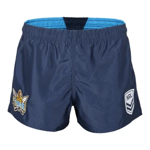 GOLD COAST TITANS NRL TEAM LOGO ON FIELD REPLICA KIDS YOUTH SUPPORTER SHORTS - Picture 1 of 3
