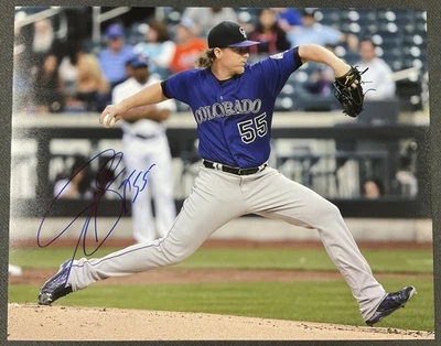 JON GRAY Signed Autographed 11x14 Colorado Rockies Photo Auto - Image 1 of 2