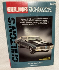Chilton’s Total Car Care Repair Manual: GM Oldsmobile Cutlass RWD, 1970-1987 - Picture 1 of 19
