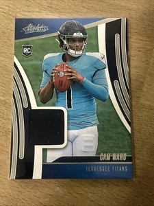 Tarjeta de novato Cam Ward 2025 Absolute Football Jersey RC #brazo-CWD Tennessee Titans - Imagen 1 de 2