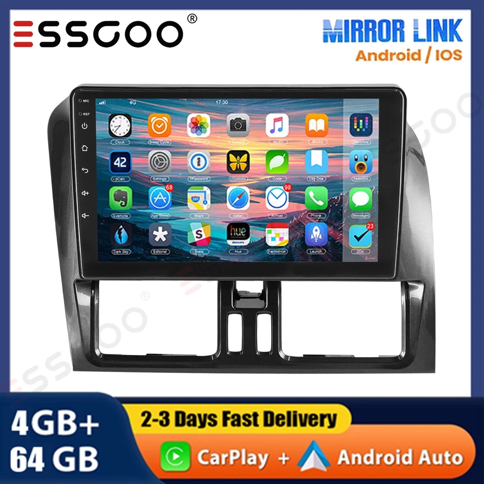 Radio estéreo para automóvil 4+64G para Volvo XC60 2008-2013 9" Android 14 navegación Apple Carplay Foto 1 de 4