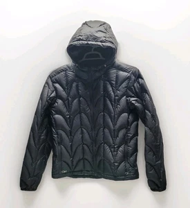 Outdoor Research Aria Damen XL Gänsedaunen Puffer schwarz Jacke Hoodie packbar - Bild 1 von 14