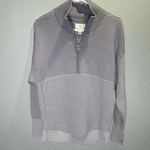 Felpa pullover Offline Aerie a costine 1/4 zip taglia small viola oversize  - Foto 1 di 10