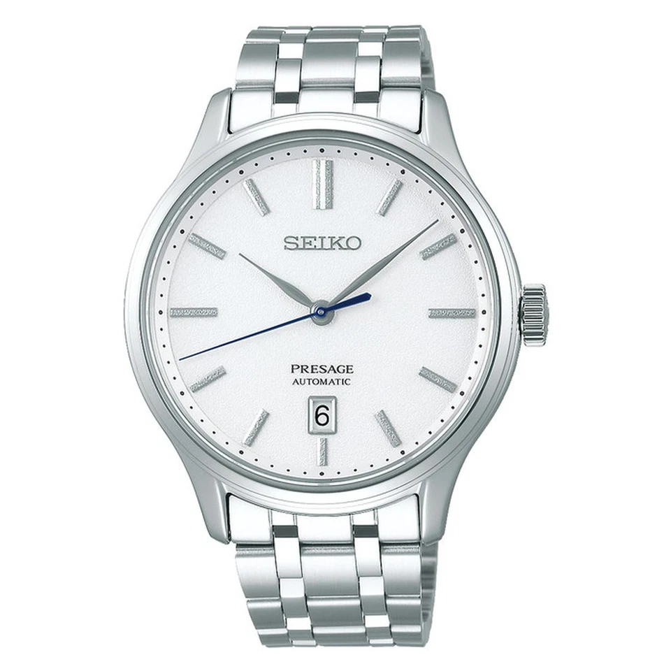 SEIKO PRESAGE SRPD39J1 Automatic Watch Zen Garden Silver Watch Sapphire NOS Date - Image 1 of 1