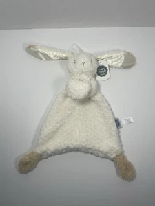Mary Meyer Bunny Lovey Oatmeal Security Blanket 12” Satin Ears Baby Toy NWT - Picture 1 of 8