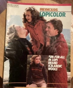 Reynolds LOPI COLOR Sweater Pattern Booklet Vol. 12 - 11 Knit Crochet Patterns - Picture 1 of 8