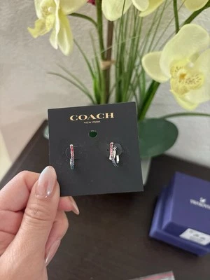 pendientes coach plata Foto 1 de 4