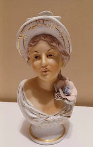 Jarrón busto escultura mujer mediados de siglo vintage - Imagen 1 de 4