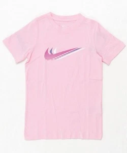 Nike Sportswear Triple Swoosh Tee Big Kids Girl Size Small CU4572-654 - Picture 1 of 4