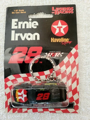 VTG 1997 Legends Racing NASCAR Ernie Irvan 28 Die Cast Car Keychain 1:87 Cover