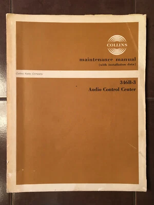 Manual de mantenimiento de rampa y instalación de audio Rockwell Collins 346B-3 Foto 1 de 4