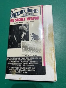 Sherlock Holmes and the Secret Weapon Beta Video Tape B&W - Picture 1 of 2