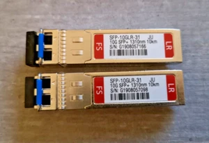 NEW 2X 10G LR FIBERSTORE SFP- 1310NM 10 km OPTICAL TRANSCEIVER - Bild 1 von 2